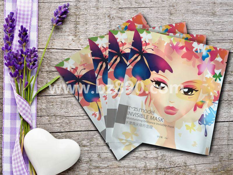 Manufacturers print customized colorful invisible facial mask bags pure aluminum foil composite plastic packaging bags